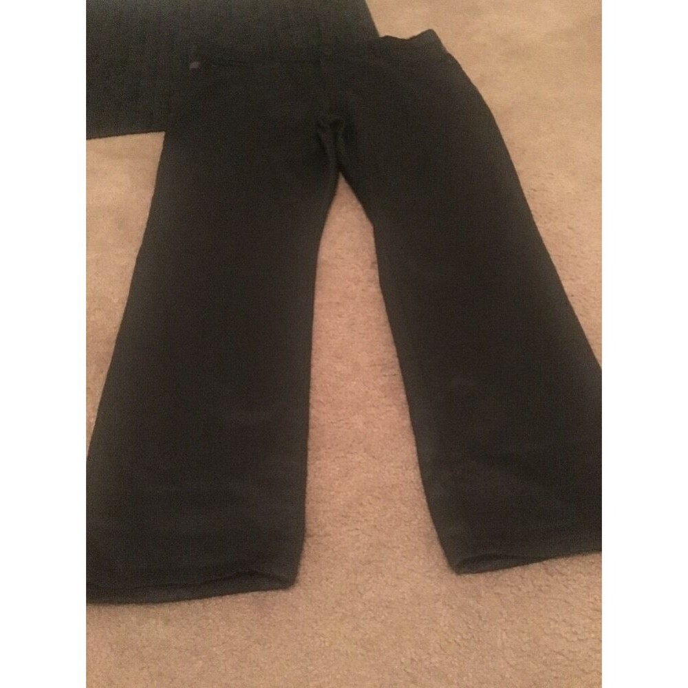 Hype Jeans Men's Denim Jeans Regular Fit Straight Leg Zip Size 36x30 Black